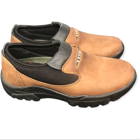Roper Shoes - Brown Leather Roper Performance Sport Slip On Ladies Casual Shoe Size 7.5